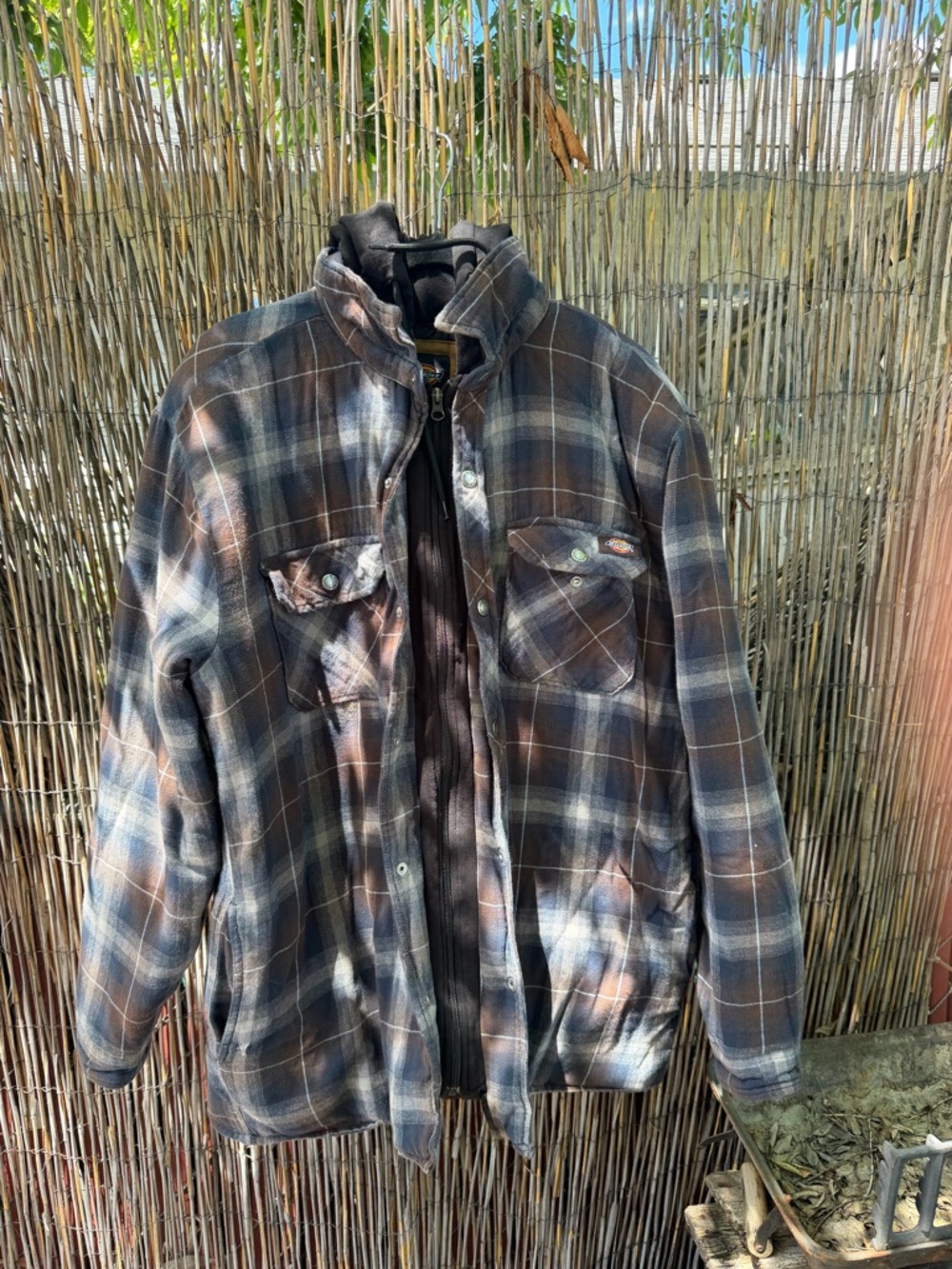Dickies Men's Plaid Field Jacket - Brown & Black